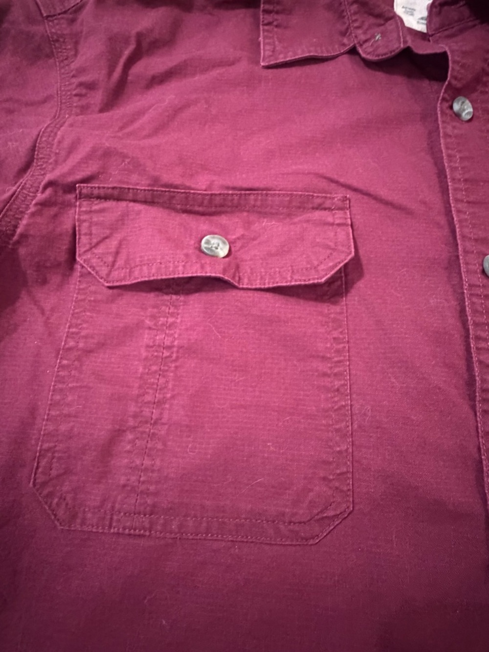 RedHead Men's Burgundy Long-Sleeve Button-Down Shirt XL - Picture 5 of 12